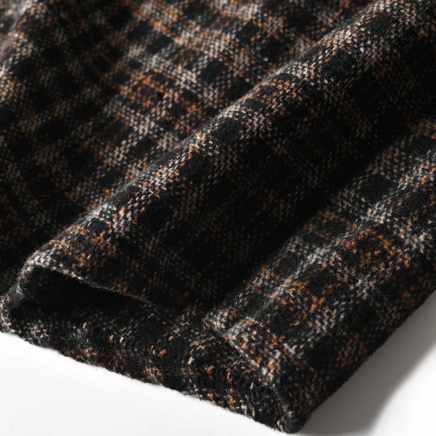 HEARUJOY  -  Autumn Winter American-style Brushed Fleece Skin-friendly Warm Breathable Loose-fit Casual Turn-collar Check Plaid Shirt for Men