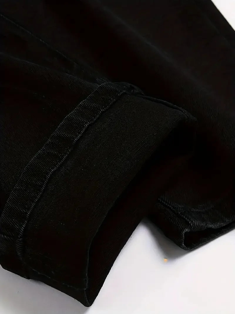 HEARUJOY  -  Slim-fit Men'S Washed Jeans