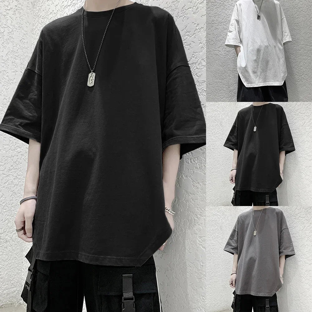 HEARUJOY  -  Summer T-shirt For Men Men Casual Shirt Casual Pullover Top Half Sleeve Style O-neck Design Regular Length