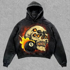 Hearujoy Harajuku Oversized Vintage God Letter Print Hoodies Women Men Streetwear High Street Sweatshirt Goth Jacket Y2k Hoodie