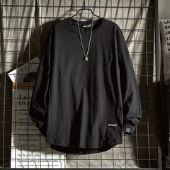 HEARUJOY  -  Long-sleeved T-shirt Men's Pure Cotton Heavy Round Neck Top Autumn and Winter Base Shirt Sweater Men's Spring and Autumn Style