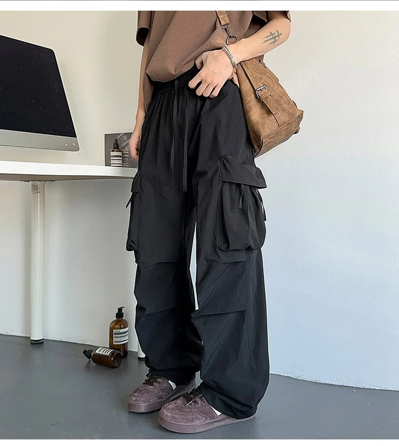 HEARUJOY  -  Men's Mountain Outdoor Tactical Cargo Pants With 3D Pockets Quick Dry Lightweight Summer Hiking Camping Fishing Workwear Pants