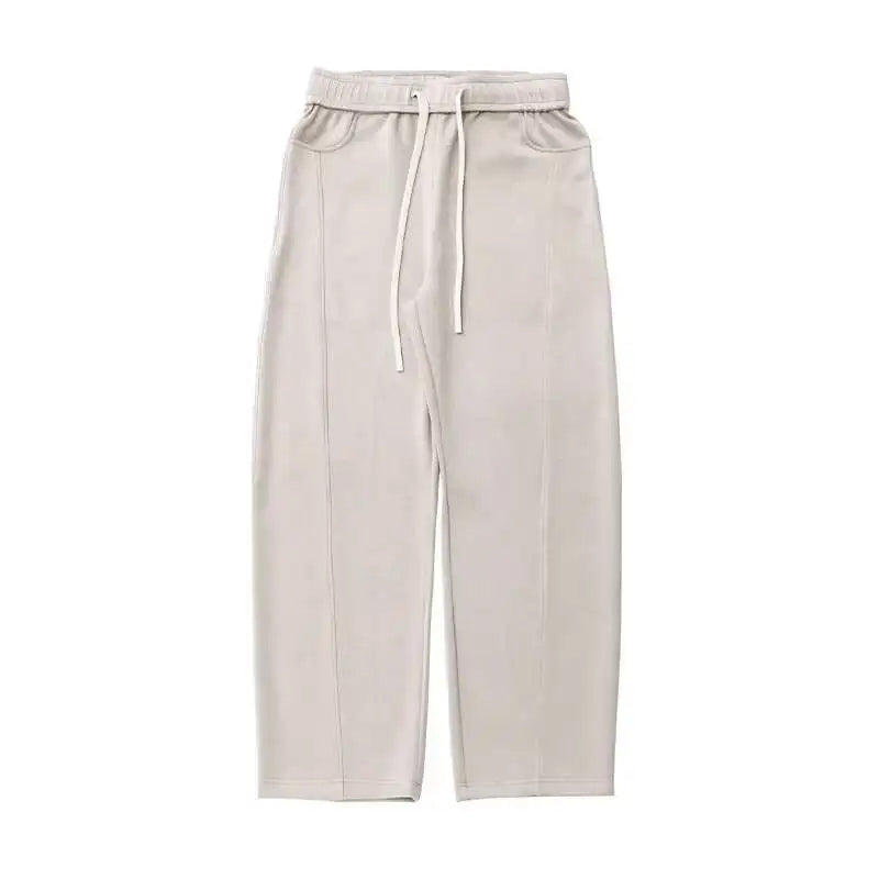 HEARUJOY  -  Men's Casual Pants Summer Autumn New Silhouette Curved Knife Trousers American Style Sports Elastic Waist Sweatpants 9W3472