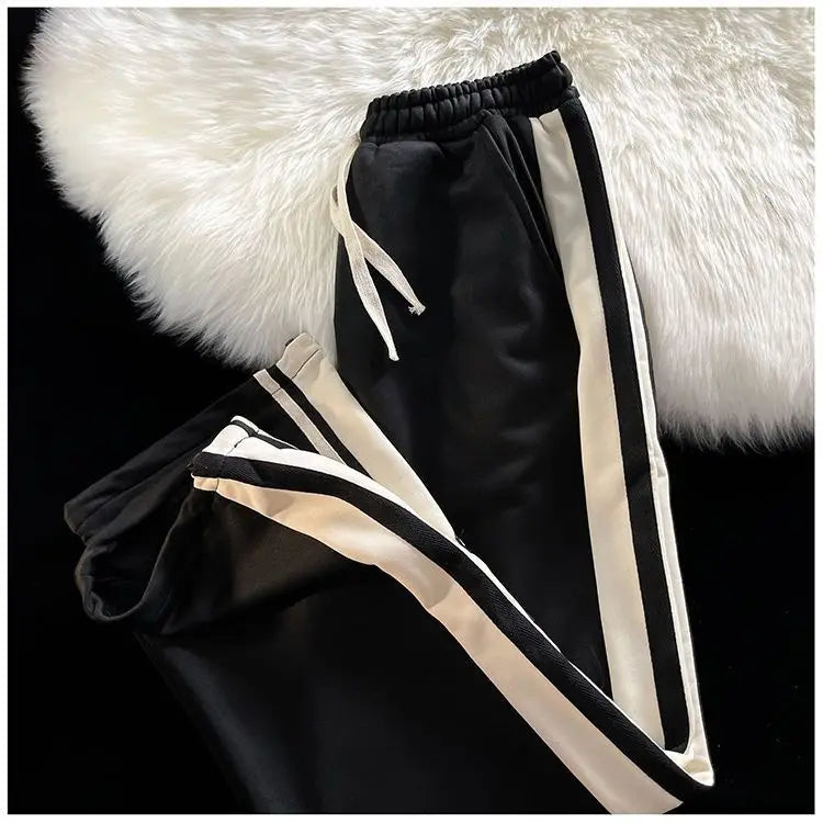 HEARUJOY  -  Durable Non-Pilling Non-Fading Long-Wearing Striped Sports Men's Loose Straight-Leg