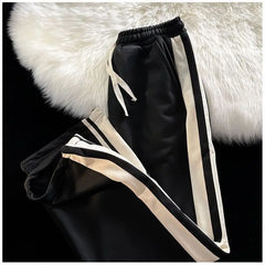HEARUJOY  -  Durable Non-Pilling Non-Fading Long-Wearing Striped Sports Men's Loose Straight-Leg