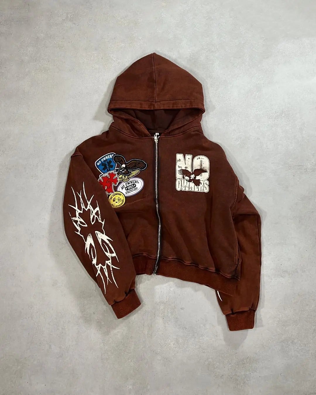 Hearujoy Hiphop zip hoodie print streetwear hoodies women graphic y2k top oversized hoodie couples harajuku sweatshirt goth women clothes