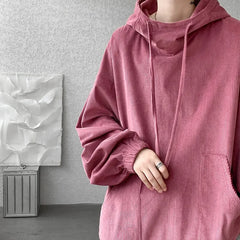 Hearujoy Autumn Stand Collar Hoodies Sweatshirts Men Woman Fashion Pink Black Khaki Hip Hop Hoody Male Brand Casual Loose Tops