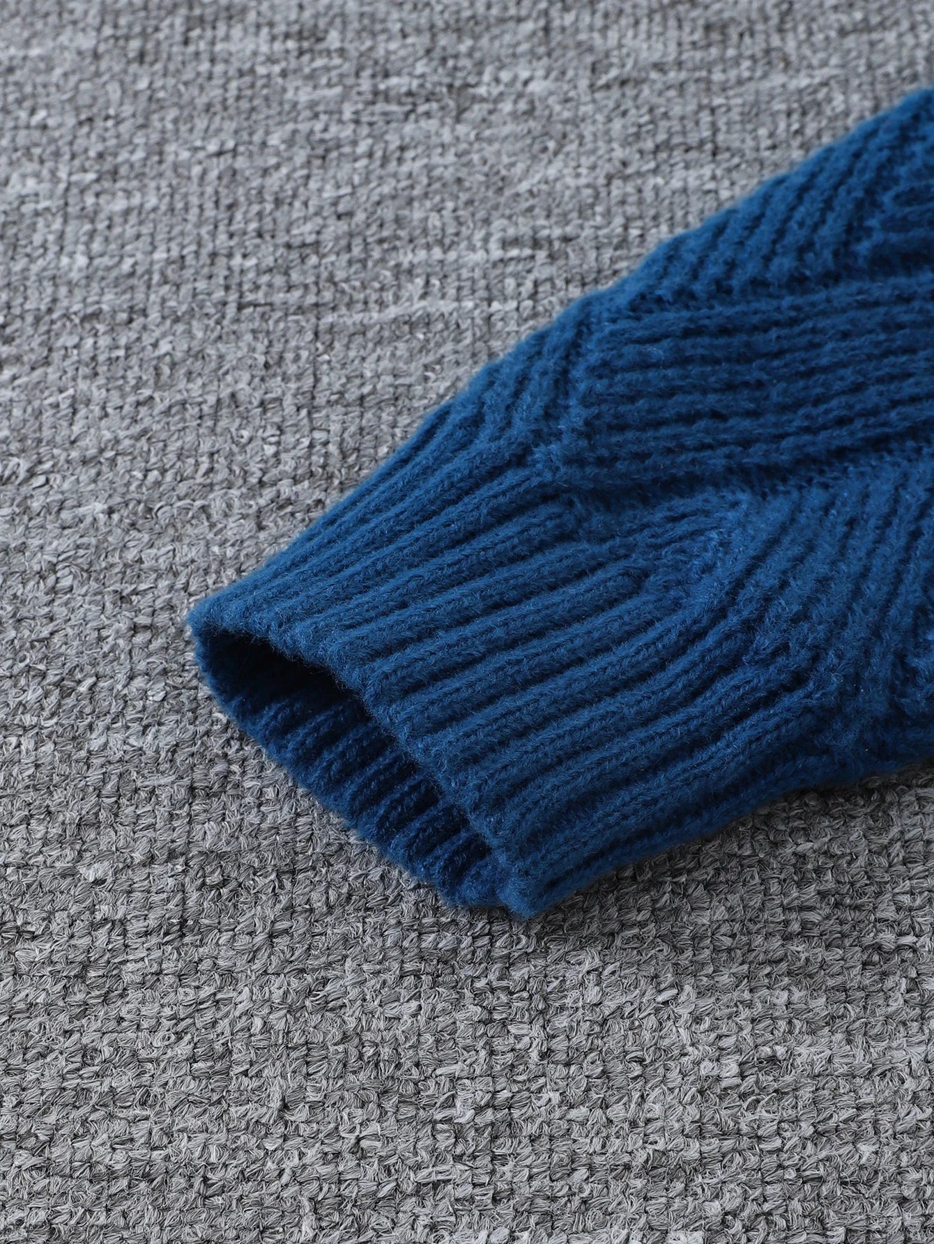 HEARUJOY  -  New Popular Autumn and Winter Pure Color Polo Collar V-Neck Pullover Sweater Casual Round Neck High-End Textured Knitted Men's Pullover