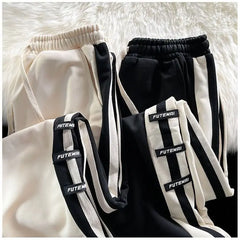 HEARUJOY  -  Durable Non-Pilling Non-Fading Long-Wearing Striped Sports Men's Loose Straight-Leg