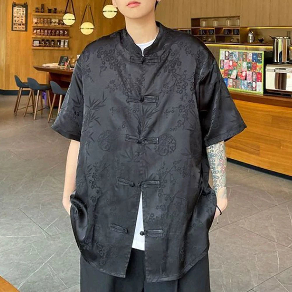 HEARUJOY  -  For Daily Wear Loose Short Sleeve Shirt Casual Summer Tops Casual Wear New Condition Polyester Fabric Regular Length