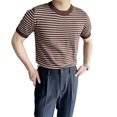 HEARUJOY  -  2XL Men Korean Style T-shirt Applicable Gender Men Korean Style Fashion Summer Casual Outfit Casual Wear For Men