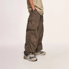 Hearujoy Baggy Cargo Pants Men Parachute Oversize Cargo Wide Leg Trousers Male Summer Loose Casual Streetwear Hip Hop Pocket