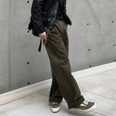 Hearujoy Streetwear Vintage Water Ripple Thread Printed Jeans for Men Patchwork Straight Wide Leg Baggy Denim Pants Oversize Loose Cargos