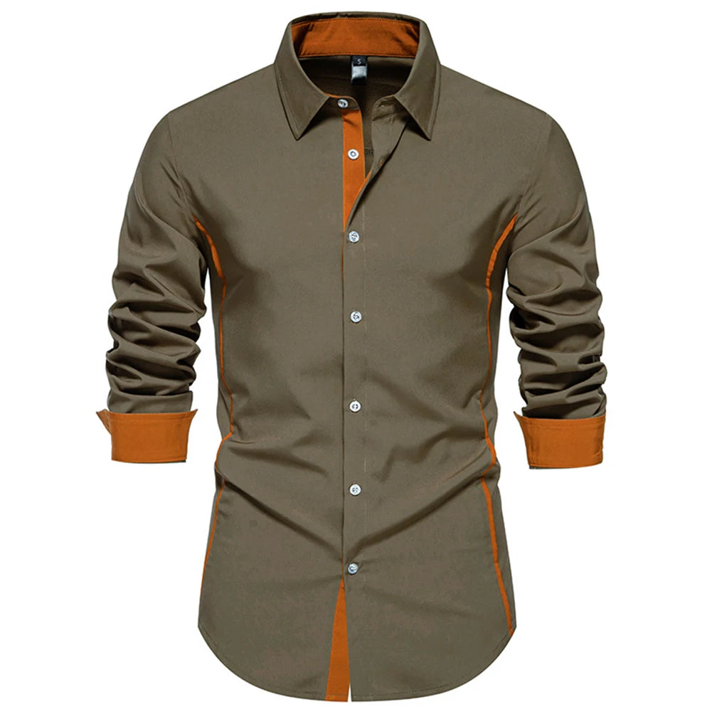 HEARUJOY  -  Casual Spring Autumn Fashion Business Top Casual Gatherings Regular Length Slight Stretch Everyday Wear Lapel Neckline