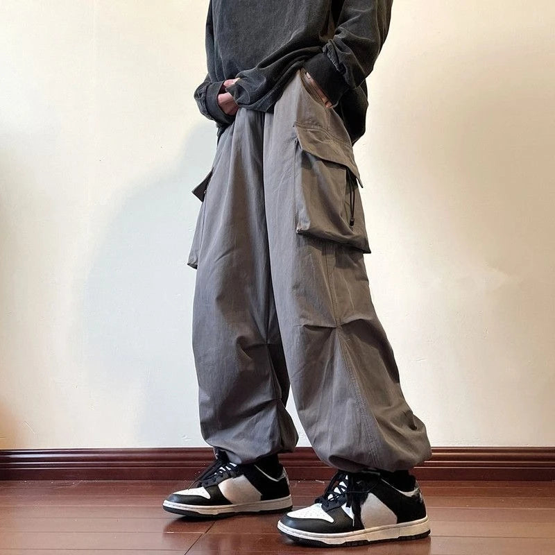 HEARUJOY  -  Spring Summer Multi Pocket Loose Cargo Pants for Men Street Casual Cheapest Y2k Vintage New in High Quality Long Trousers Man