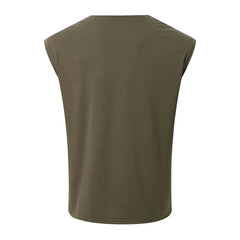 HEARUJOY  -  Casual Sportswear Men Vest Sports Training Brand New Condition Polyester Fabric Regular Length For Casual Wear