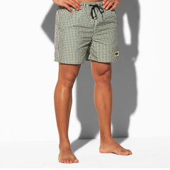 HEARUJOY  -  Mens Swimming Trunks Plaid Lined Beach Vacation Casual Shorts Summer Fashion Quick-Drying Breath Pants Men'S Clothing 2025 New