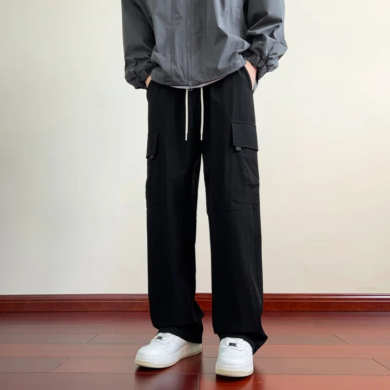 HEARUJOY  -  Men's Four Seasons Outdoor Fashion Trendy Mountaineering Windproof Straight Pants Comfortable Breathable Sports Pants