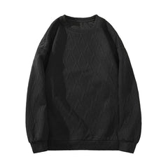 HEARUJOY  -  American Style Men's Crew Neck Sweatshirt Basic Pullover Harajuku Sweatshirt Long Sleeve T-shirt Fashion Men's Clothing 5XL