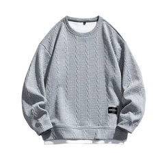HEARUJOY  -  Korean Style Teenager Loose Round Neck Sweatshirt Men's Trendy Brand Long-sleeved Pullover Spring Autumn