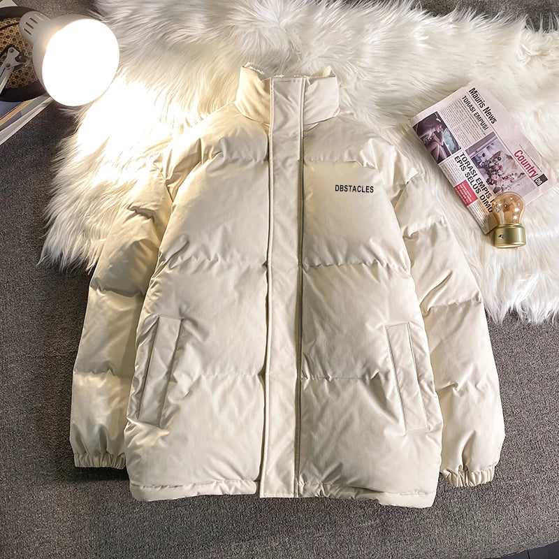 HEARUJOY  -  Letter Graphic Oversized Men Women Parka Fashion Streetwear Male Female Fleece Thicken Winter Jacket New Women's Clothing