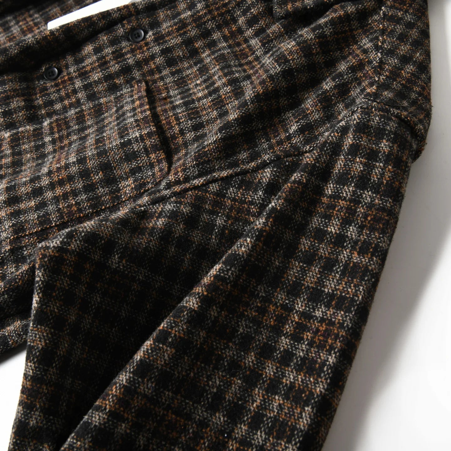 HEARUJOY  -  Autumn Winter American-style Brushed Fleece Skin-friendly Warm Breathable Loose-fit Casual Turn-collar Check Plaid Shirt for Men