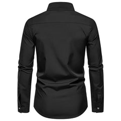 HEARUJOY  -  Casual Spring Autumn Fashion Business Top Casual Gatherings Regular Length Slight Stretch Everyday Wear Lapel Neckline