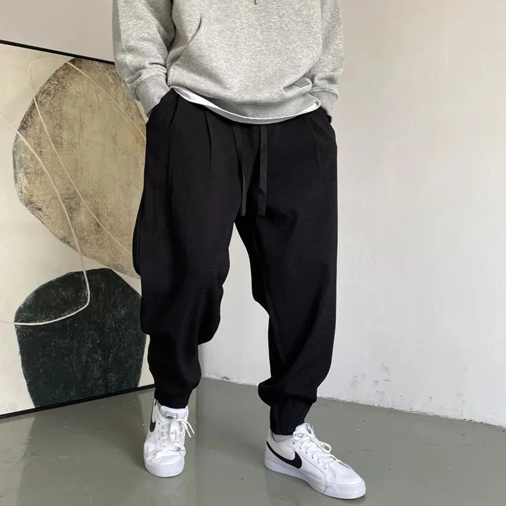 Hearujoy Japanese Streetwear Hip Hop Sweatpants American Casual Oversize Jogging Pants Harajuku Sport Joggers Harem Trousers Men Clothing