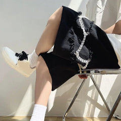 HEARUJOY  -  Summer Casual Wear Fringed Patchwork Pants Casual Wear Summer Outfits 2XL Perfect For Daily Wear Regular Length
