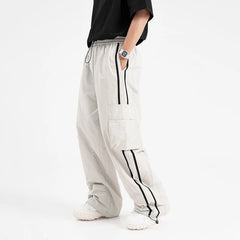 Hearujoy Baggy Cargo Pants Men Vintage Oversize Joggers Harajuku Streetwear Sweatpants Wide Leg Trousers Male Unisex American