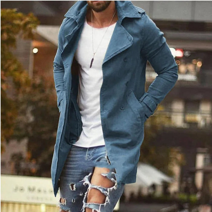 HEARUJOY  -  Spring Autumn New Fashion Turn-down Collar Long Sleeve Solid Jackets Men's Clothing Casual All-match Button Korean Coats Tops