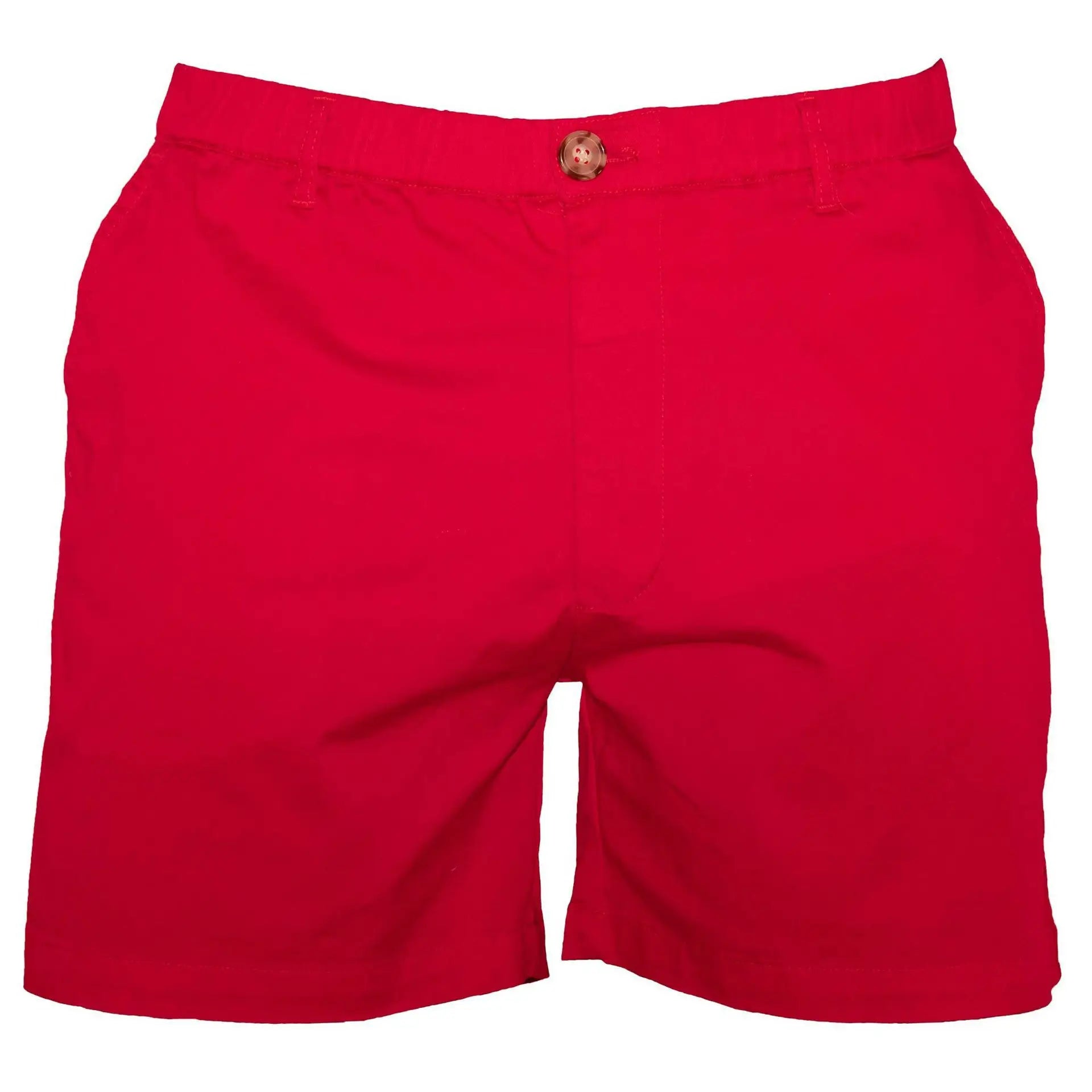 HEARUJOY  -  Men's Classic Fitted Cotton Casual Shorts with Elastic Waistlines and Multiple Pockets for Daily Commuting and Summer Shorts