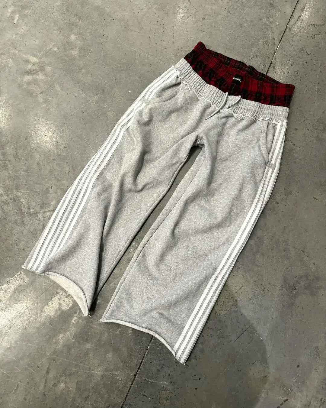 Hearujoy Street Harajuku Y2K Leaf Camouflage Double Cuff Sports Pants Women's Summer American Trendy Hip-Hop Low-Waist Casual Pants