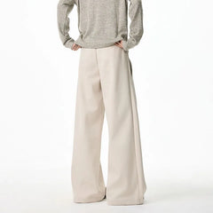 HEARUJOY  -  Apricot Suit Pants Men Society Mens Black Dress Pants Korean Loose Wide Leg Pants Mens Office Formal Trousers Large Size 4XL