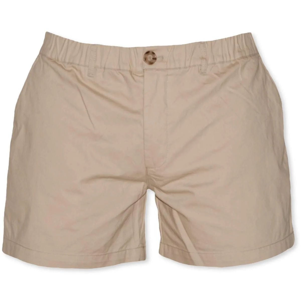 HEARUJOY  -  Men's Classic Fitted Cotton Casual Shorts with Elastic Waistlines and Multiple Pockets for Daily Commuting and Summer Shorts