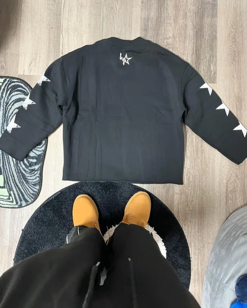 Hearujoy American autumn lovers long-sleeved fashion trend oversized pullover hoodie men high street Harajuku hip hop loose sweatshirt
