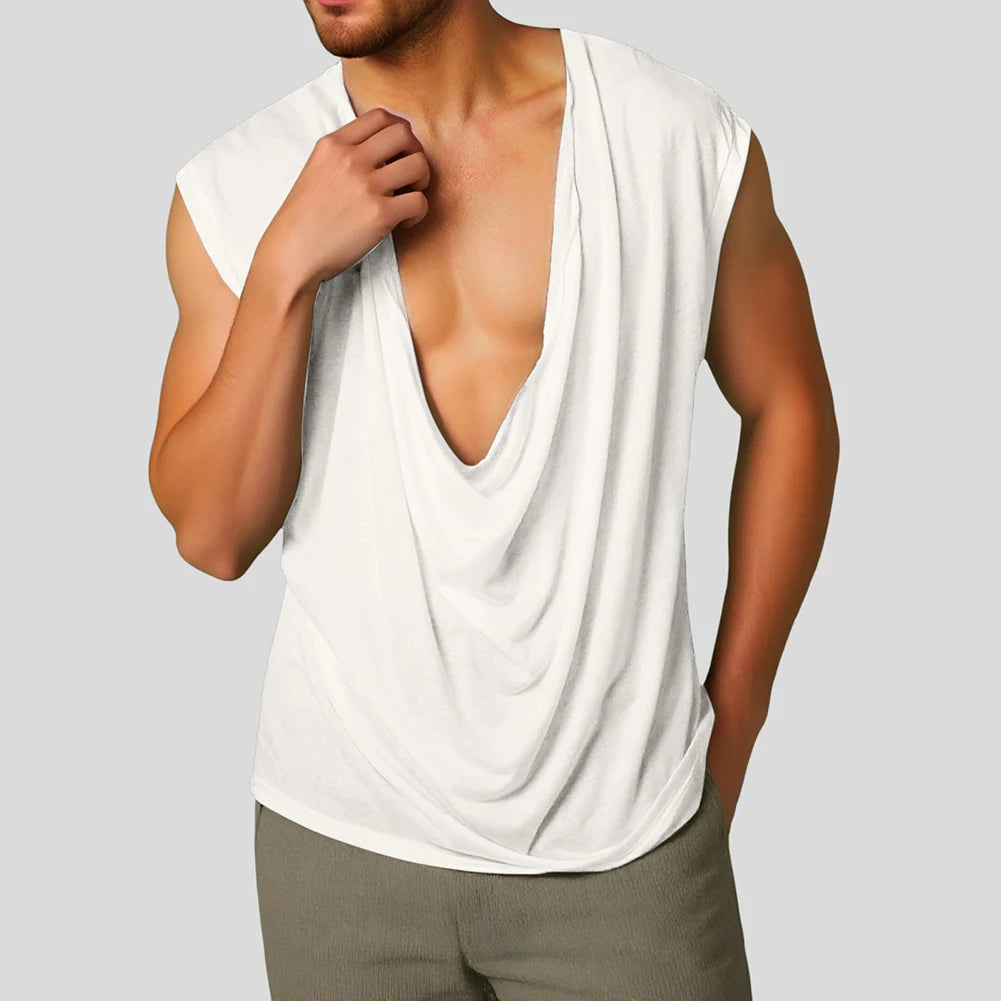 HEARUJOY  -  Casual Sportswear Men Vest Sports Training Brand New Condition Polyester Fabric Regular Length For Casual Wear