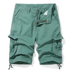 HEARUJOY  -  Men Loose Cropped Pants Summer Cargo Short Men Fashion Casual Shorts Mens Military Cargo Pants Cotton Male Tactical Shorts