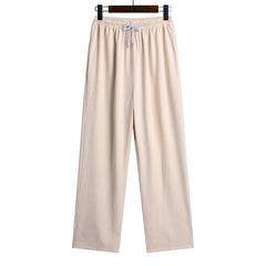 HEARUJOY  -  2 Pcs/Set Men Cotton linen Tang Suit Set Chinese Traditional Clothes Hanfu Elastic Waist Wide Leg Soft Men Shirt Trousers Sets