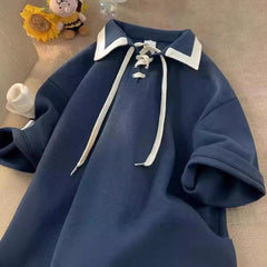 HEARUJOY  -  Apricot Korean Style Shirt Comfortable Everyday T-shirt Casual T-shirt Available In Apricot Available In Blue Available In Green