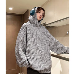 Hearujoy Men Hoodies Autumn New Knitted Coat Mens Sweatshirt Fashion Streetwear Casual Men's Loose Breathable Pullovers Brand Hoody