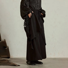 HEARUJOY  -  XS-5XL Y2k Irregular Skirt Pants Gothic Dark  Multi-Layer Casual Pants Genderless Streetwear Fashion Youth Wide-Leg Pants Unisex