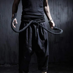 HEARUJOY  -  XS-6XL Y2k Belt Dark Style Casual Skirt Pants Genderless Unisex Streetwear Fashion Versatile Samurai Pants Hakama Pants 2025 New
