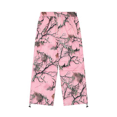 Hearujoy Pink Branch Leaves Pants Camouflage Hip Hop Harem Pants Men Street Wear Tactical Pants Men Y2k Sweatpants