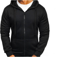 HEARUJOY  -  Mens Zip Up Hoodie Fleece Lined Jacket Winter Warm Pullover Coat with Hood Casual Streetwear Pullover Sweatshirt