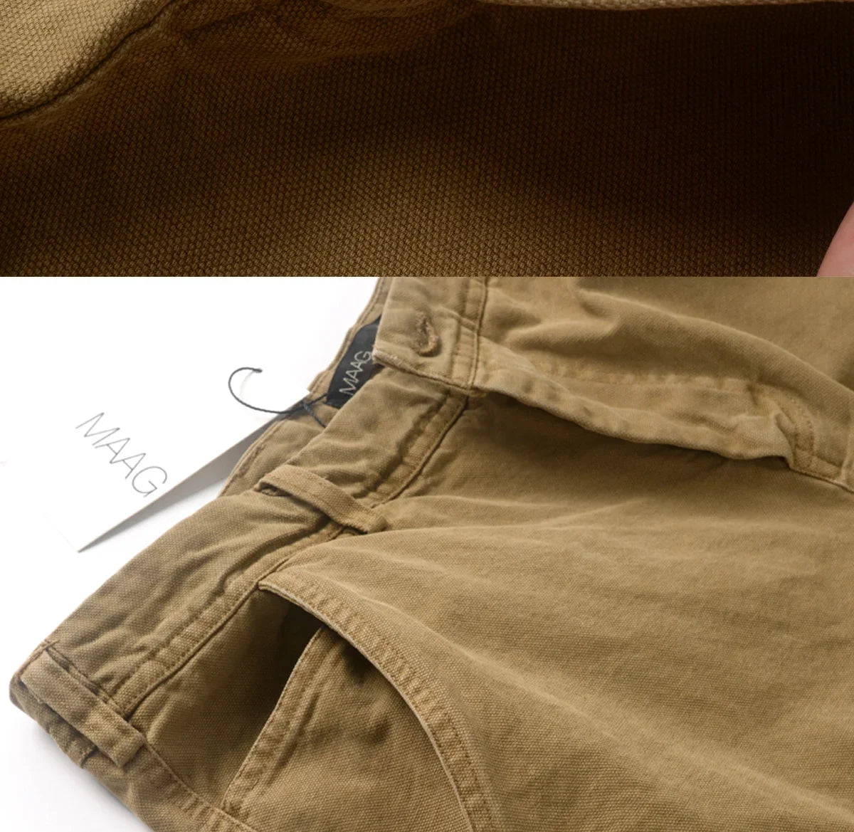 HEARUJOY  -  Premium Men's Garment-Dyed Cotton Canvas Casual Pants American Vintage Spring Summer Relaxed Straight-Leg Comfort Trousers