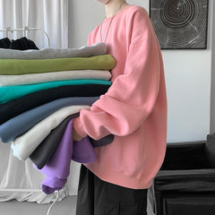 HEARUJOY  -  Autumn Men Casual Sweatshirts Harajuku Printed Men Oversized Hoodies Korean Man Casual Loose Pullovers