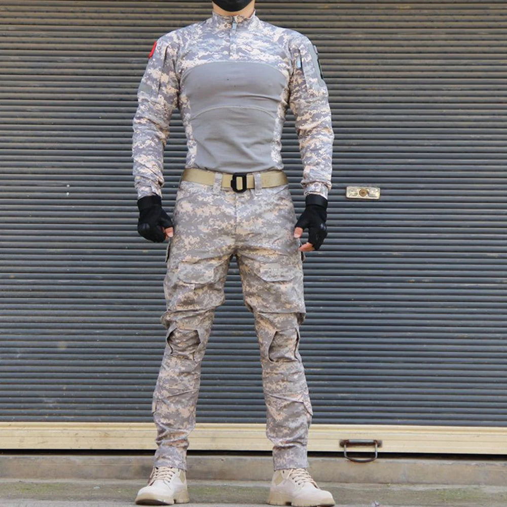 Hearujoy 2024 NEW Emerson BDU G3 CB KH FG WG Combat uniform shirt & Pants & knee pads Military Army uniform Wolfgray Suits