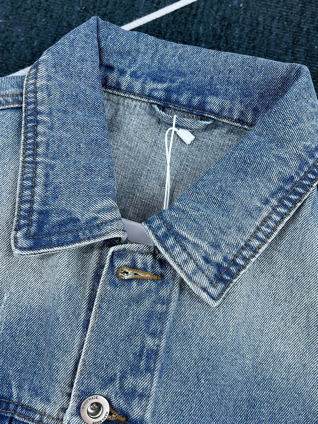 HEARUJOY  -  Plus Size 4XL Men's Denim Jacket Autumn/Winter 2025 New Arrival Trendy Brand Premium Plus-Size Retro Lapel Jacket Men's Top