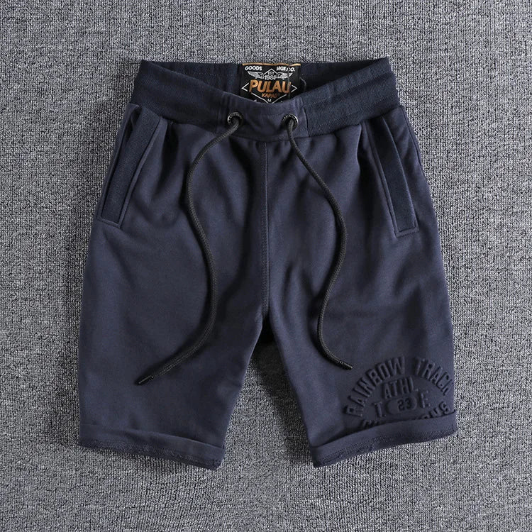 Hearujoy Brand Cotton Mens Shorts Solid Color Embroidery Casual Shorts Men New Summer Fashion High Quality Cargo Shorts Men